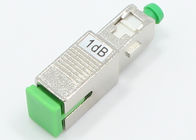 SC APC 1dB SM Fiber Optic Attenuator , Low Insertion Loss Single Mode Fiber Attenuator